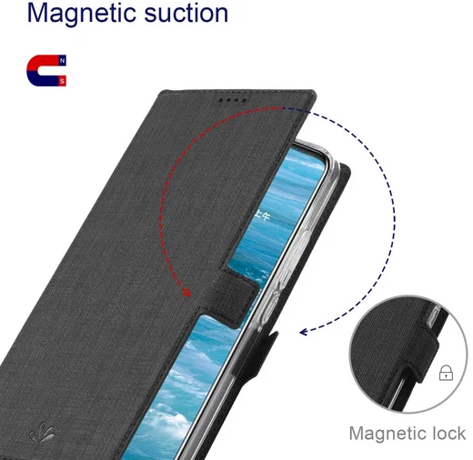 Motorola Moto G10 / G20 / G30 Hoesje Portemonnee Book Case Zwart afbeelding 5