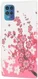 Motorola Moto G100 Hoesje Wallet Book Case met Bloesem Print afbeelding 2