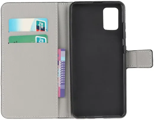 Motorola Moto G100 Hoesje Wallet Book Case met Bloesem Print afbeelding 5