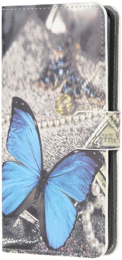 Motorola Moto G100 Hoesje Wallet Book Case met Butterfly Print afbeelding 2