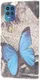 Motorola Moto G100 Hoesje Wallet Book Case met Butterfly Print afbeelding 1
