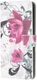 Motorola Moto G100 Hoesje Wallet Book Case met Rozen Print afbeelding 2
