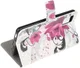 Motorola Moto G100 Hoesje Wallet Book Case met Rozen Print afbeelding 5