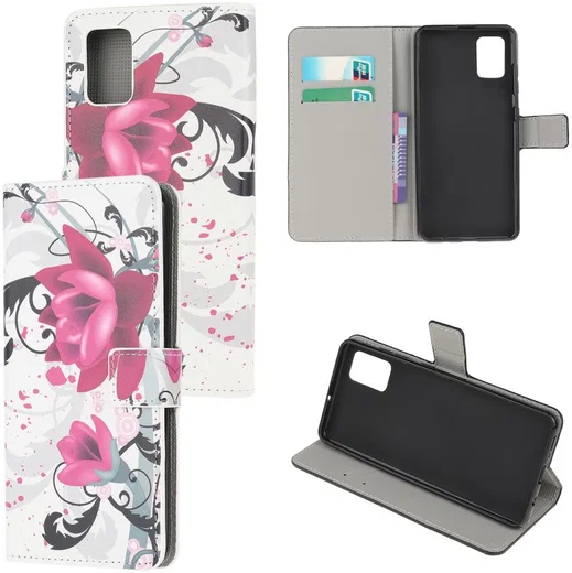 Motorola Moto G100 Hoesje Wallet Book Case met Rozen Print afbeelding 7