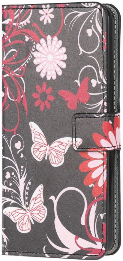 Motorola Moto G100 Hoesje Wallet Book Case met Vlinder Print afbeelding 2