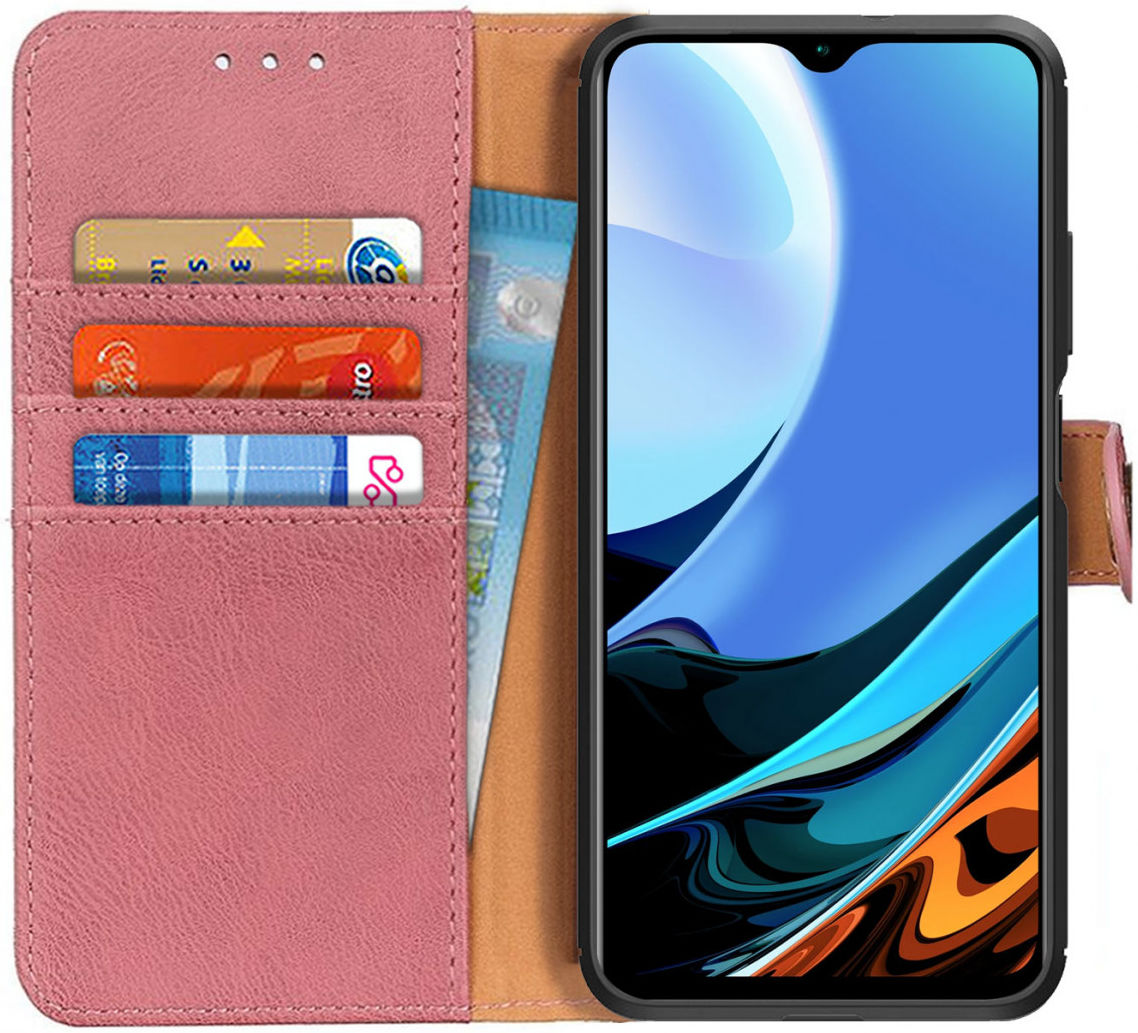 KHAZNEH Xiaomi Redmi 9T Hoesje Portemonnee Book Case Roze afbeelding 1