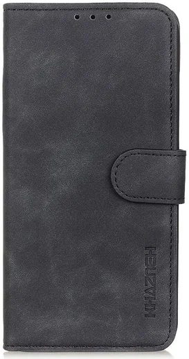 KHAZNEH Xiaomi Redmi Note 10 Pro Hoesje Retro Wallet Book Case Zwart afbeelding 2