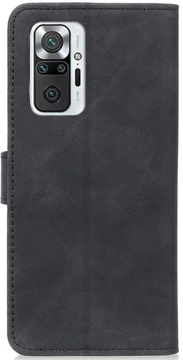 KHAZNEH Xiaomi Redmi Note 10 Pro Hoesje Retro Wallet Book Case Zwart afbeelding 3