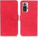 KHAZNEH Xiaomi Redmi Note 10 Pro Hoesje Retro Wallet Book Case Rood afbeelding 4