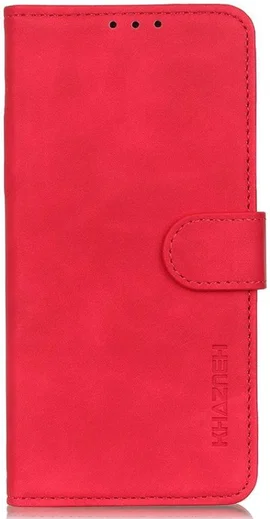 KHAZNEH Xiaomi Redmi Note 10 Pro Hoesje Retro Wallet Book Case Rood afbeelding 2