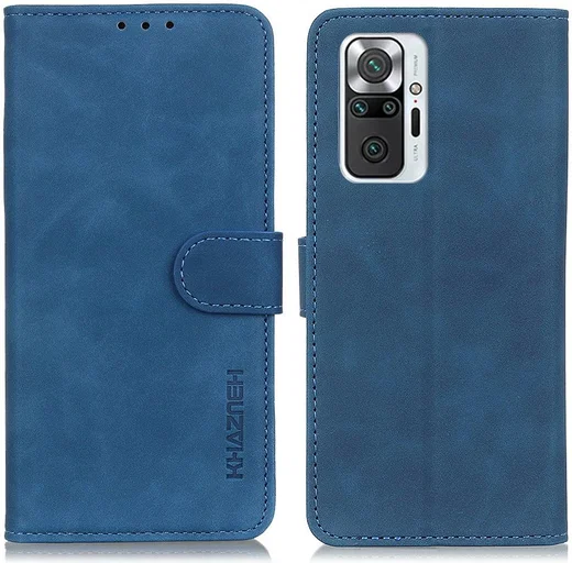 KHAZNEH Xiaomi Redmi Note 10 Pro Hoesje Retro Wallet Book Case Blauw afbeelding 6