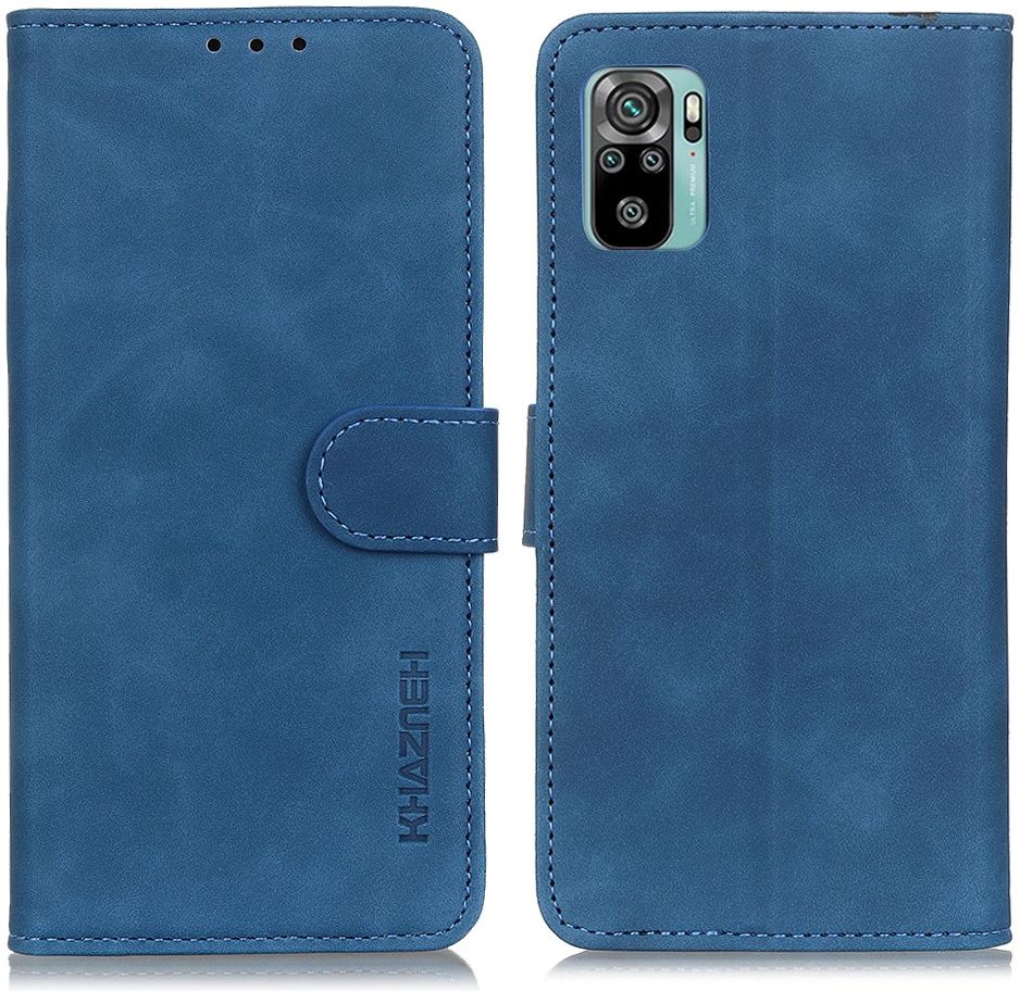Xiaomi Redmi Poco M5s / Note 10(S) Hoesje Retro Wallet Book Case Blauw afbeelding 3