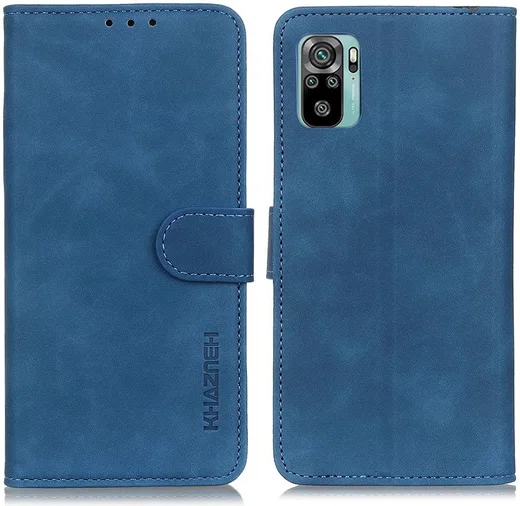 Xiaomi Redmi Poco M5s / Note 10(S) Hoesje Retro Wallet Book Case Blauw afbeelding 3
