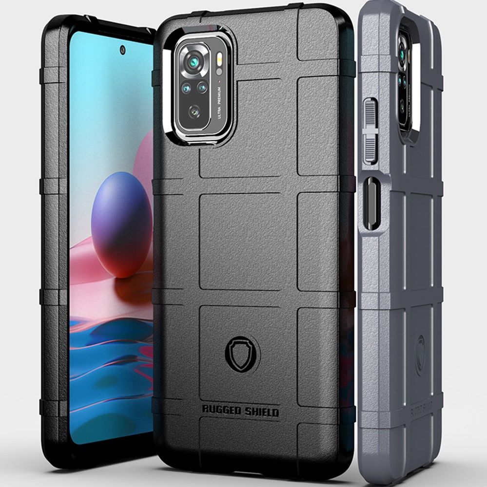 Xiaomi Redmi Note 10 / 10S Hoesje Rugged Shield Back Cover Zwart afbeelding 8
