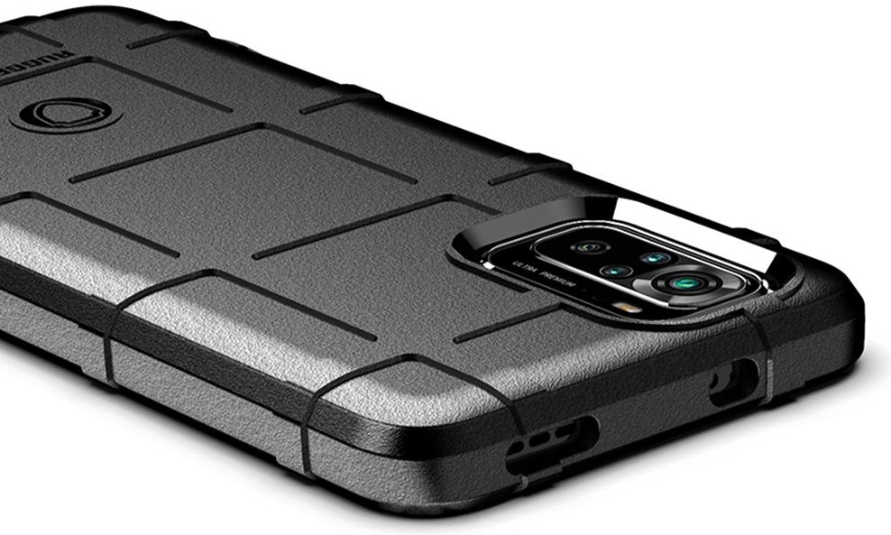 Xiaomi Redmi Note 10 / 10S Hoesje Rugged Shield Back Cover Zwart afbeelding 3
