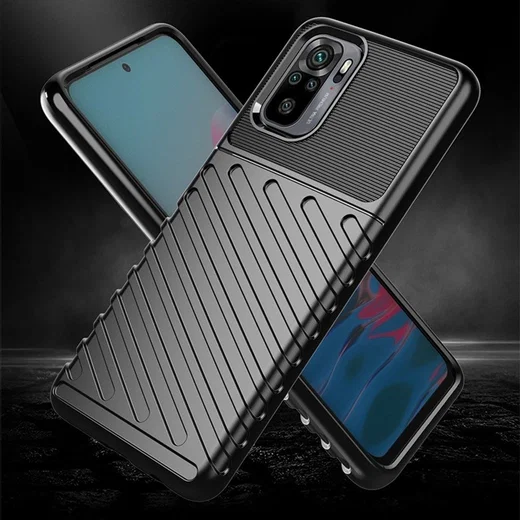 Xiaomi Redmi Poco M5s / Note 10(S) Hoesje TPU Thunder Design Back Cover Zwart afbeelding 4