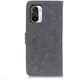 Xiaomi Poco F3 / Mi 11i Hoesje Portemonnee Drukknoop Sluiting Zwart afbeelding 6
