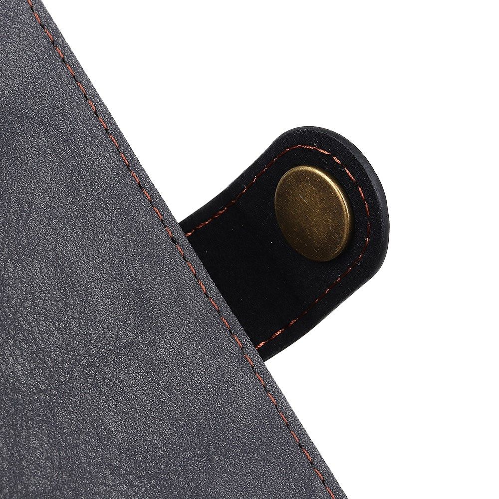 Xiaomi Poco F3 / Mi 11i Hoesje Portemonnee Drukknoop Sluiting Zwart afbeelding 9