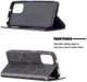 Xiaomi Redmi Poco M5s / Note 10(S) Hoesje Portemonnee Book Case Geometrie Zwart afbeelding 5