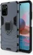 Xiaomi Redmi Note 10/10S Hoesje Hybride Back Cover met Kickstand Blauw afbeelding 3
