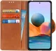 Xiaomi Redmi Note 10 Pro Hoesje Wallet Book Case Kunstleer Bruin afbeelding 1