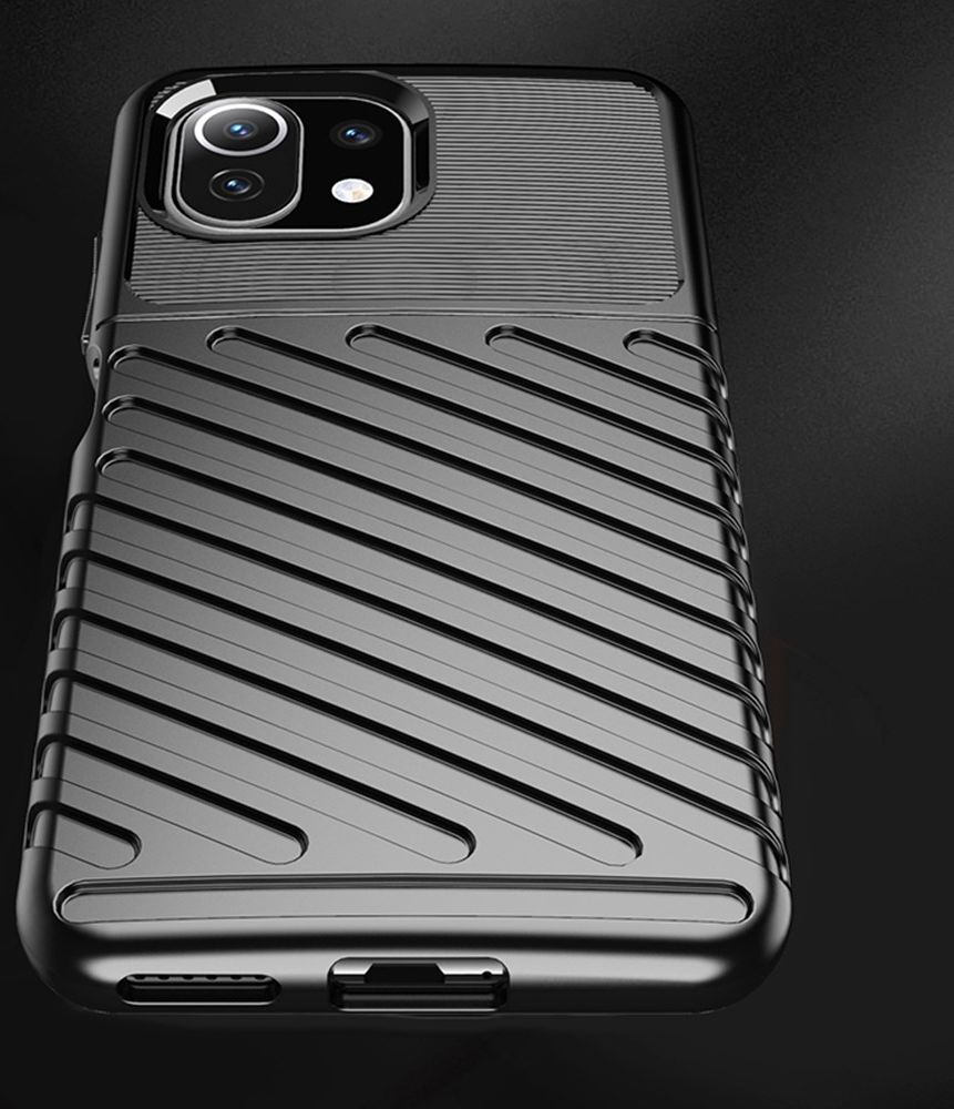 Xiaomi Mi 11 Lite Hoesje TPU Thunder Design Back Cover Zwart afbeelding 11