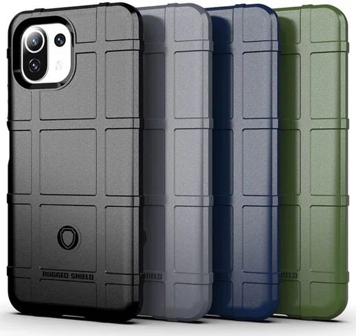 Xiaomi Mi 11 Lite 5G Hoesje Rugged Shield Back Cover Groen afbeelding 2