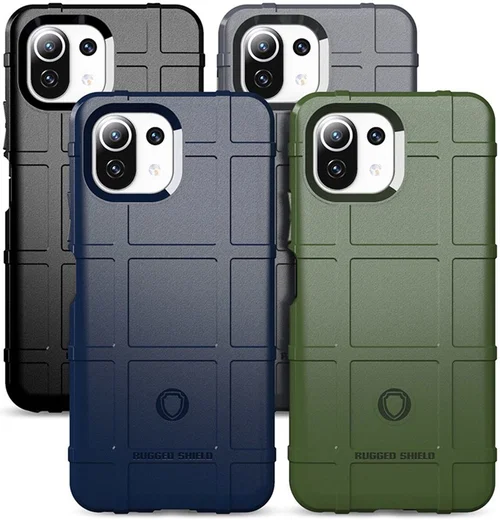 Xiaomi Mi 11 Lite 5G Hoesje Rugged Shield Back Cover Groen afbeelding 3