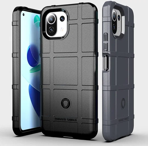 Xiaomi Mi 11 Lite 5G Hoesje Rugged Shield Back Cover Groen afbeelding 4