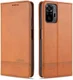 Xiaomi Redmi Note 10 Pro Hoesje Portemonnee Book Case Bruin afbeelding 4