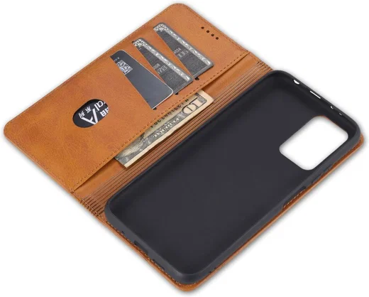 Xiaomi Redmi Note 10 Pro Hoesje Portemonnee Book Case Bruin afbeelding 7