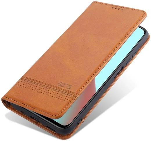Xiaomi Redmi Note 10 Pro Hoesje Portemonnee Book Case Bruin afbeelding 1
