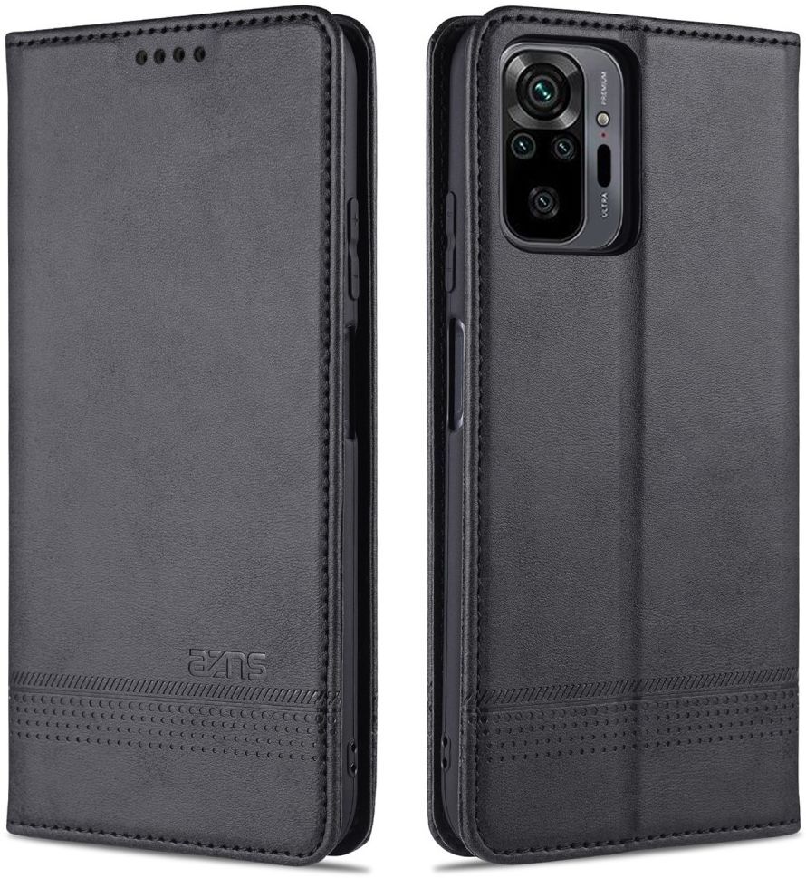 Xiaomi Redmi Note 10 Pro Hoesje Portemonnee Book Case Zwart afbeelding 4