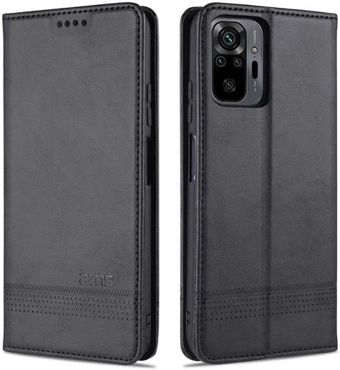 Xiaomi Redmi Note 10 Pro Hoesje Portemonnee Book Case Zwart afbeelding 4
