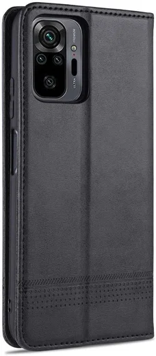 Xiaomi Redmi Note 10 Pro Hoesje Portemonnee Book Case Zwart afbeelding 3