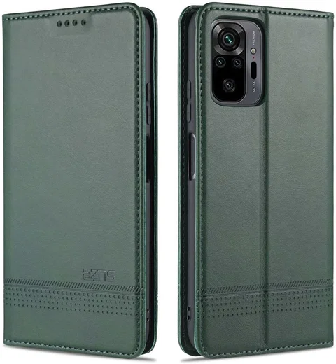 Xiaomi Redmi Note 10 Pro Hoesje Portemonnee Book Case Groen afbeelding 5