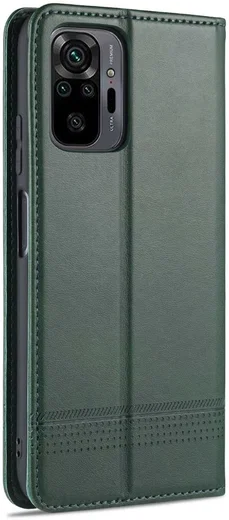 Xiaomi Redmi Note 10 Pro Hoesje Portemonnee Book Case Groen afbeelding 3