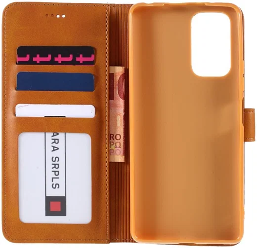 LC.IMEEKE Xiaomi Redmi Note 10 Pro Hoesje Wallet Book Case Bruin afbeelding 3