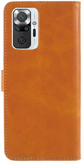 LC.IMEEKE Xiaomi Redmi Note 10 Pro Hoesje Wallet Book Case Bruin afbeelding 2