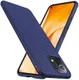 Xiaomi Mi 11 Lite 4G / 5G Hoesje Twill Slim Textuur Back Cover Blauw afbeelding 1