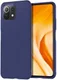 Xiaomi Mi 11 Lite 4G / 5G Hoesje Twill Slim Textuur Back Cover Blauw afbeelding 2