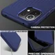 Xiaomi Mi 11 Lite 4G / 5G Hoesje Twill Slim Textuur Back Cover Blauw afbeelding 4