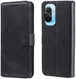 Xiaomi Poco F3 / Mi 11i Hoesje Portemonnee Book Case Kunstleer Zwart afbeelding 7