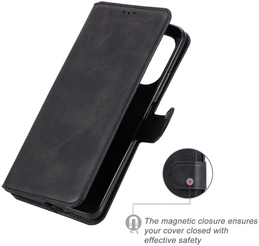 Xiaomi Poco F3 / Mi 11i Hoesje Portemonnee Book Case Kunstleer Zwart afbeelding 6