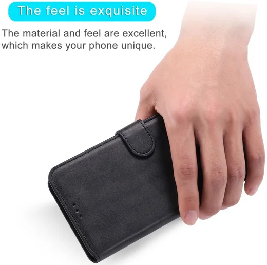 Xiaomi Poco F3 / Mi 11i Hoesje Portemonnee Book Case Kunstleer Zwart afbeelding 5