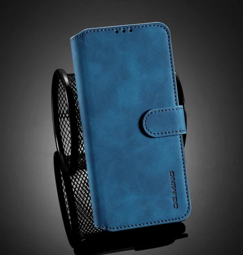 DG Ming Xiaomi Poco F3 / Mi 11i Hoesje Retro Wallet Book Case Blauw afbeelding 10