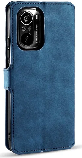 DG Ming Xiaomi Poco F3 / Mi 11i Hoesje Retro Wallet Book Case Blauw afbeelding 6