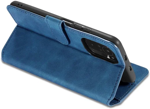 DG Ming Xiaomi Poco F3 / Mi 11i Hoesje Retro Wallet Book Case Blauw afbeelding 9