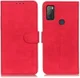 KHAZNEH Alcatel 1S / 3L (2021) Hoesje Retro Wallet Book Case Rood afbeelding 5