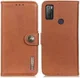 KHAZNEH Alcatel 1S / 3L (2021) Hoesje Wallet Retro Book Case Bruin afbeelding 5